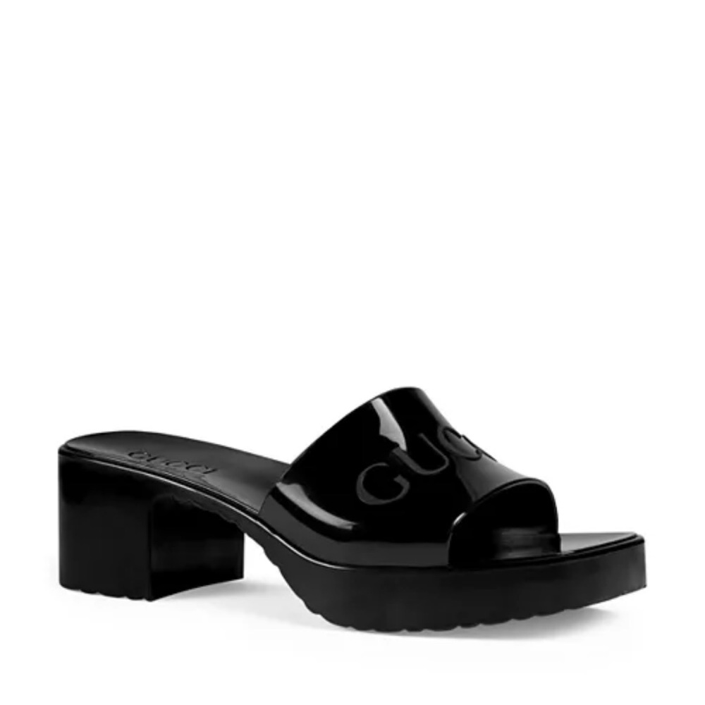 Gucci Platform Block Heel Sandals